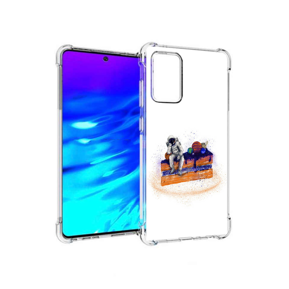 

Чехол MyPads Tocco для Samsung Galaxy A72 торт с планетами (PT158633.553.648), Прозрачный, Tocco