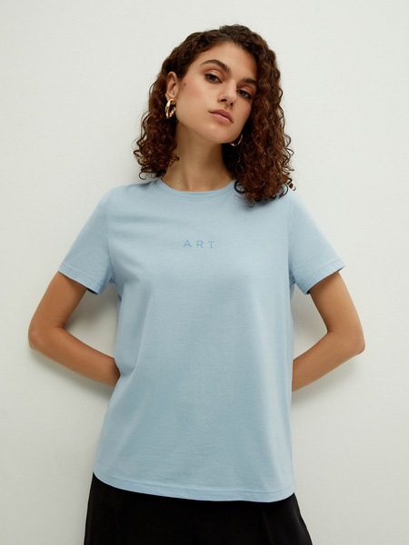 

Футболка женская ZARINA 2367516416 голубая XL, 2367516416