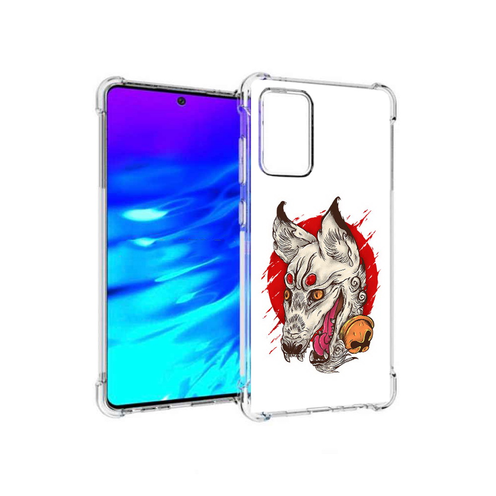 

Чехол MyPads Tocco для Samsung Galaxy A72 страшная собака (PT158633.553.627), Прозрачный, Tocco