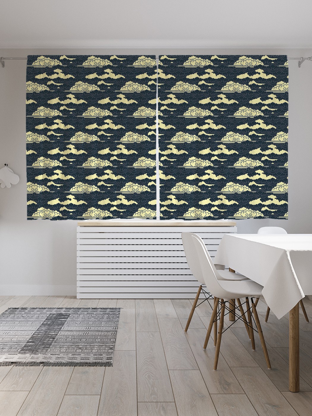 

Классические шторы JoyArty "Ночные облака", серия Oxford DeLux, 2 полотна 145x180 см, Ночные облака