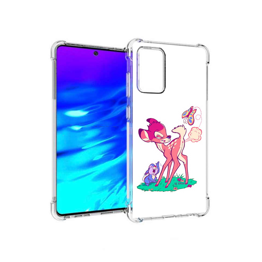 

Чехол MyPads Tocco для Samsung Galaxy A72 смешной олененок (PT158633.553.610), Прозрачный, Tocco