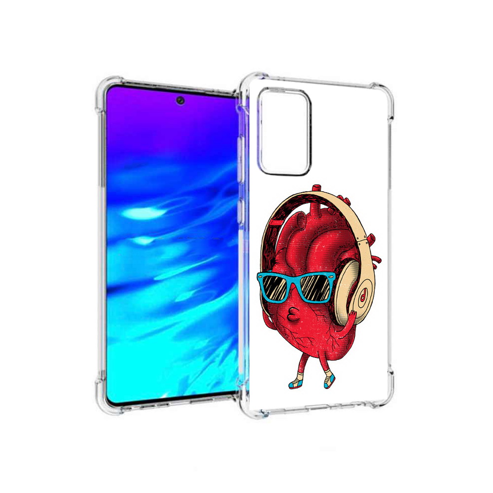 

Чехол MyPads Tocco для Samsung Galaxy A72 слушай сердце (PT158633.553.609), Прозрачный, Tocco