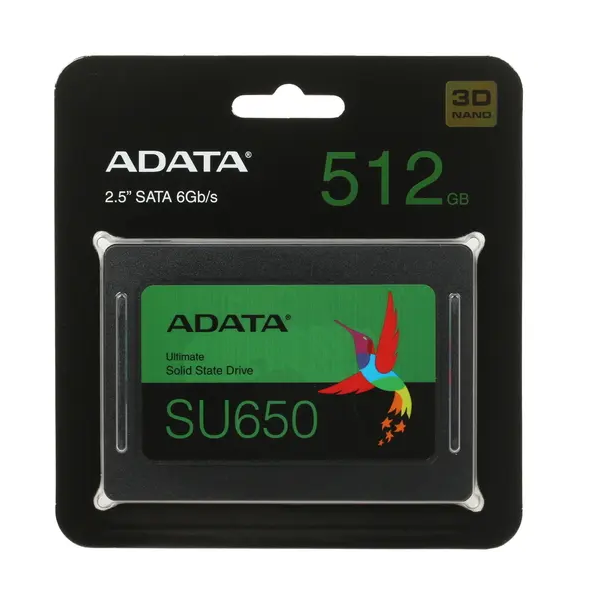 

SSD накопитель ADATA ASU650SS-512GT-B 512GB 2.5" 2.5" 512 ГБ (ASU650SS-512GT-B 512GB 2.5"), ASU650SS-512GT-B 512GB 2.5"