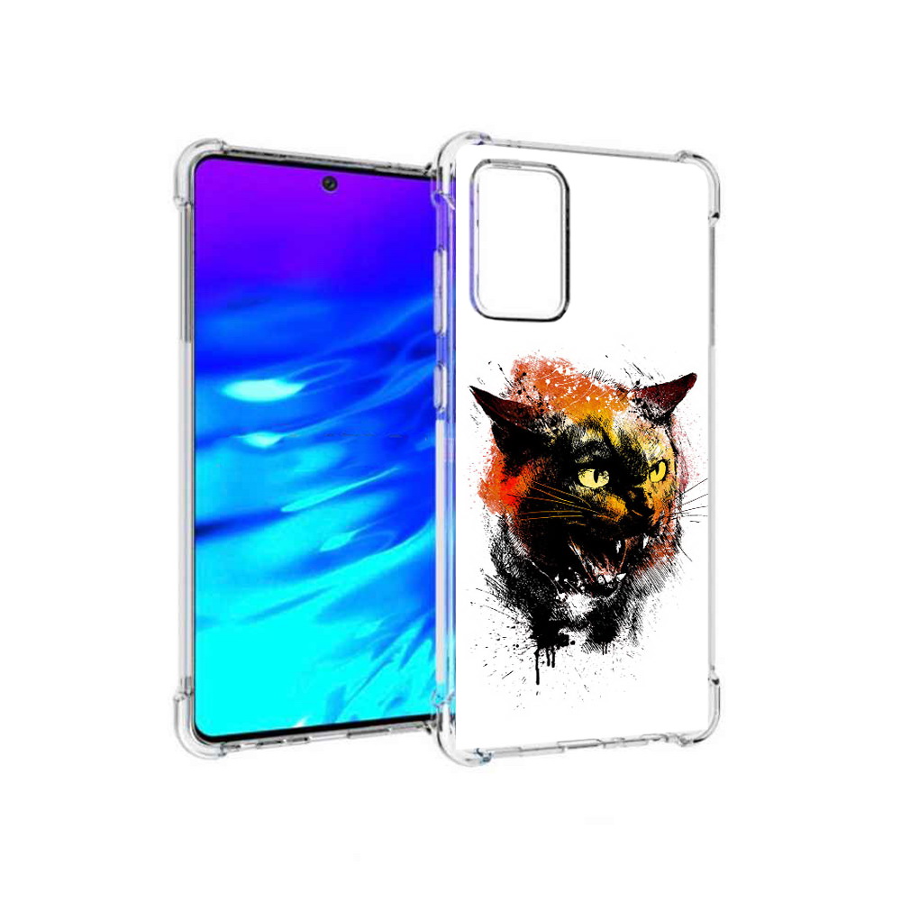 

Чехол MyPads Tocco для Samsung Galaxy A72 сиамский кот (PT158633.553.598), Прозрачный, Tocco