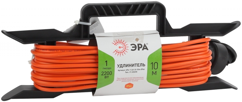 ЭРА Эра UFx-1-2x1.0-10m на рамке б/з 1 розетка 10м ПВС 2х1мм2