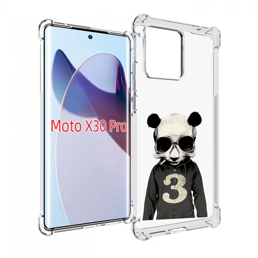 

Чехол MyPads Панда-в-костюме для Motorola Moto X30 Pro, Прозрачный, Tocco