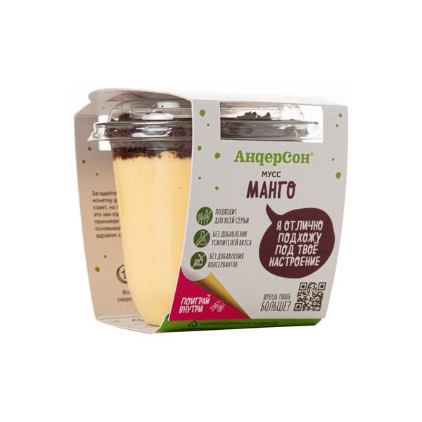 

Десерт АндерСон Мусс манго 110 г