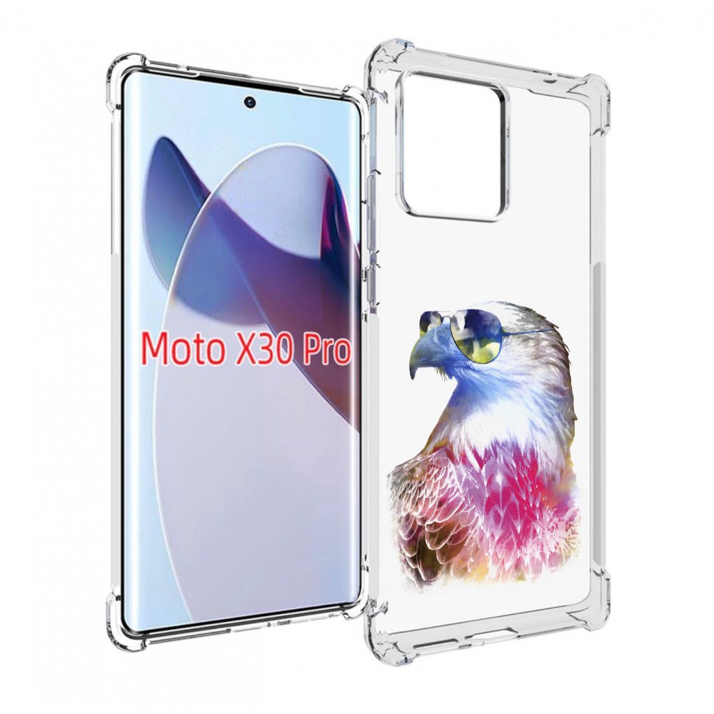 

Чехол MyPads Орел в очках для Motorola Moto X30 Pro, Прозрачный, Tocco