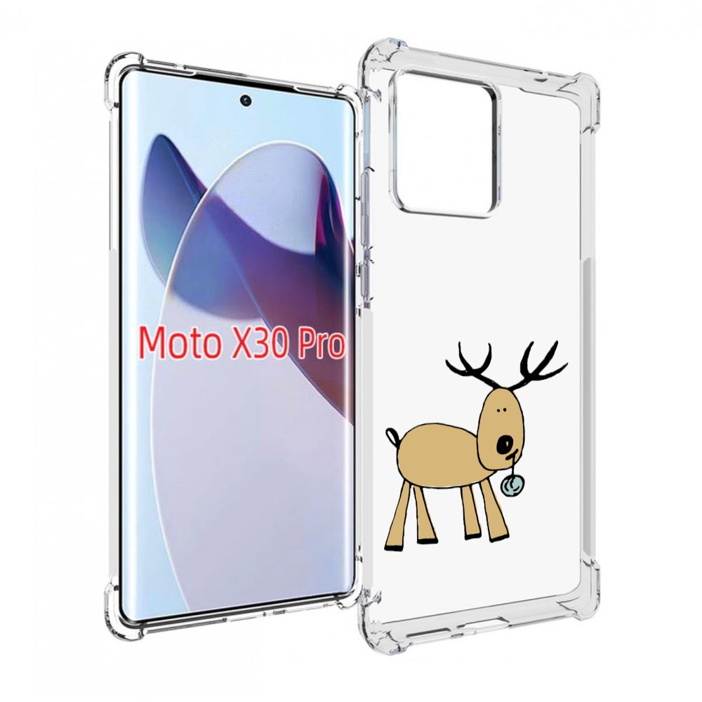

Чехол MyPads Олень с шариком для Motorola Moto X30 Pro, Прозрачный, Tocco