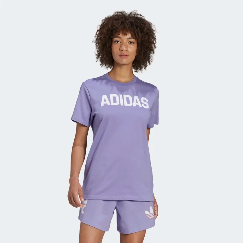 фото Футболка женская adidas he2211 фиолетовая 42 de