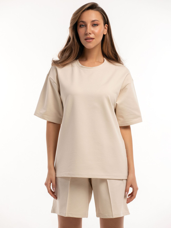 Костюм женский MODAMIKA М-127КП бежевый 46 RU