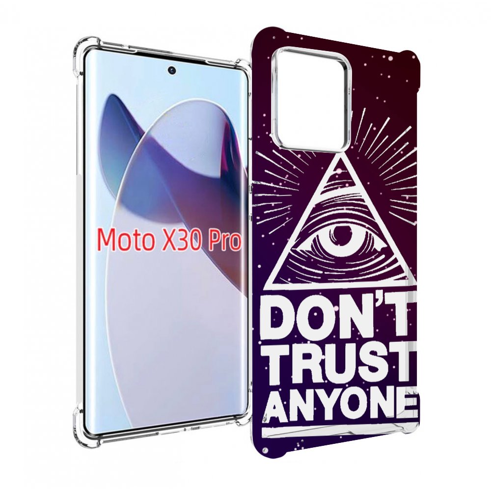 

Чехол MyPads Не-доверяй для Motorola Moto X30 Pro, Прозрачный, Tocco