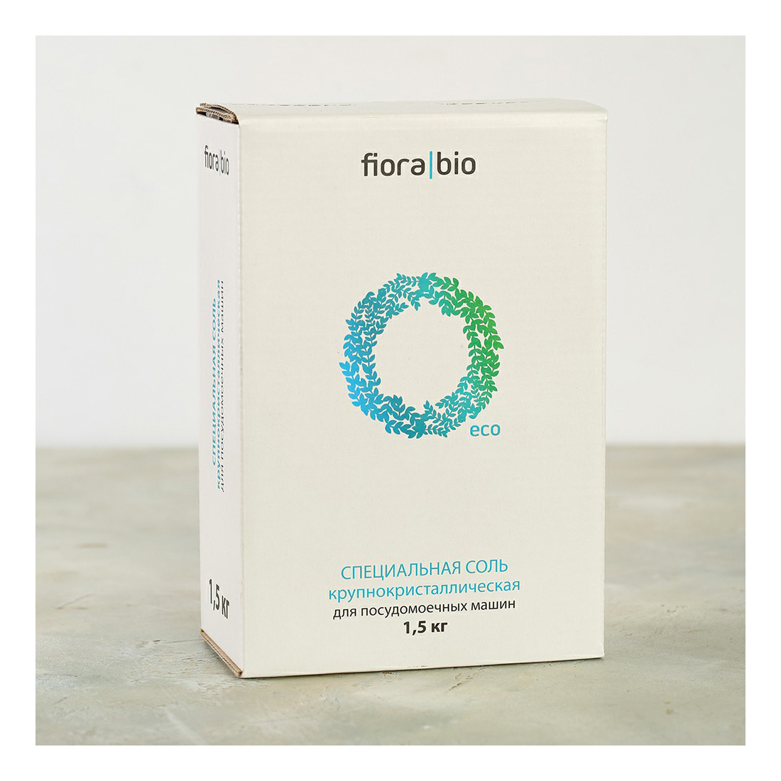 Экологичная соль для ПММ Fiora Bio высокой степени очистки, крупнокристаллическая, 1,5 кг