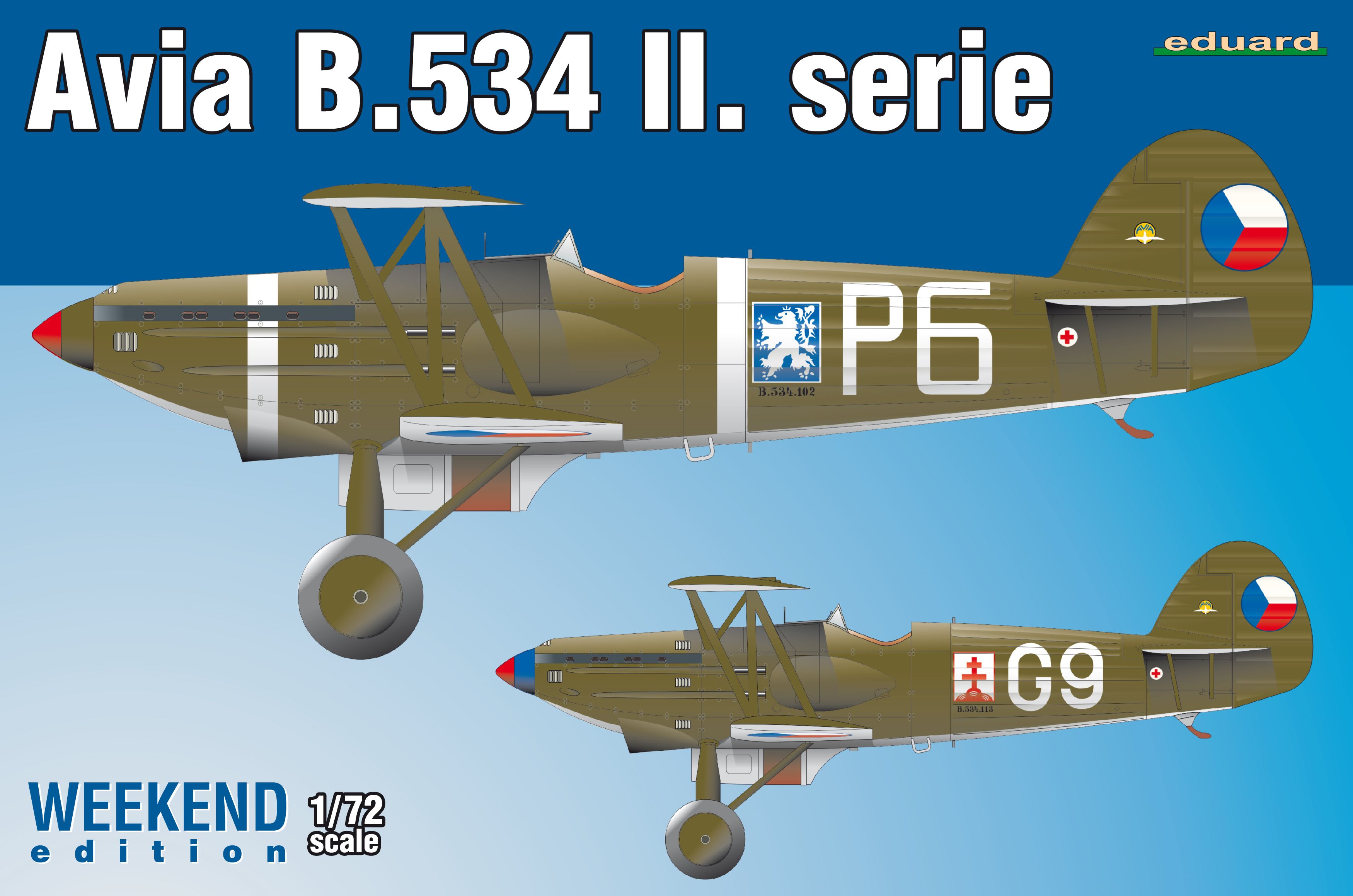 

Сборная модель Eduard 1/72 B-534 II. serie 7448