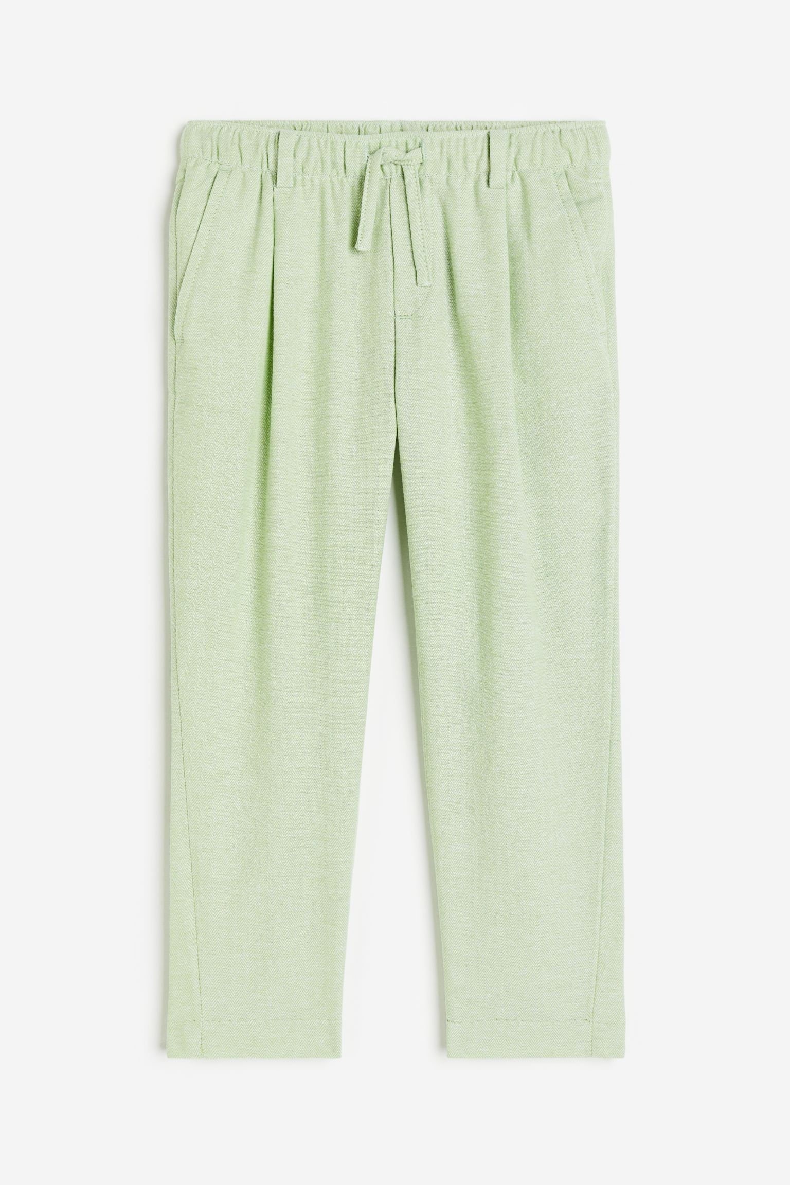 Хлопковые брюки чинос H&M для мальчиков 92 светло-зеленый (доставка из-за рубежа)