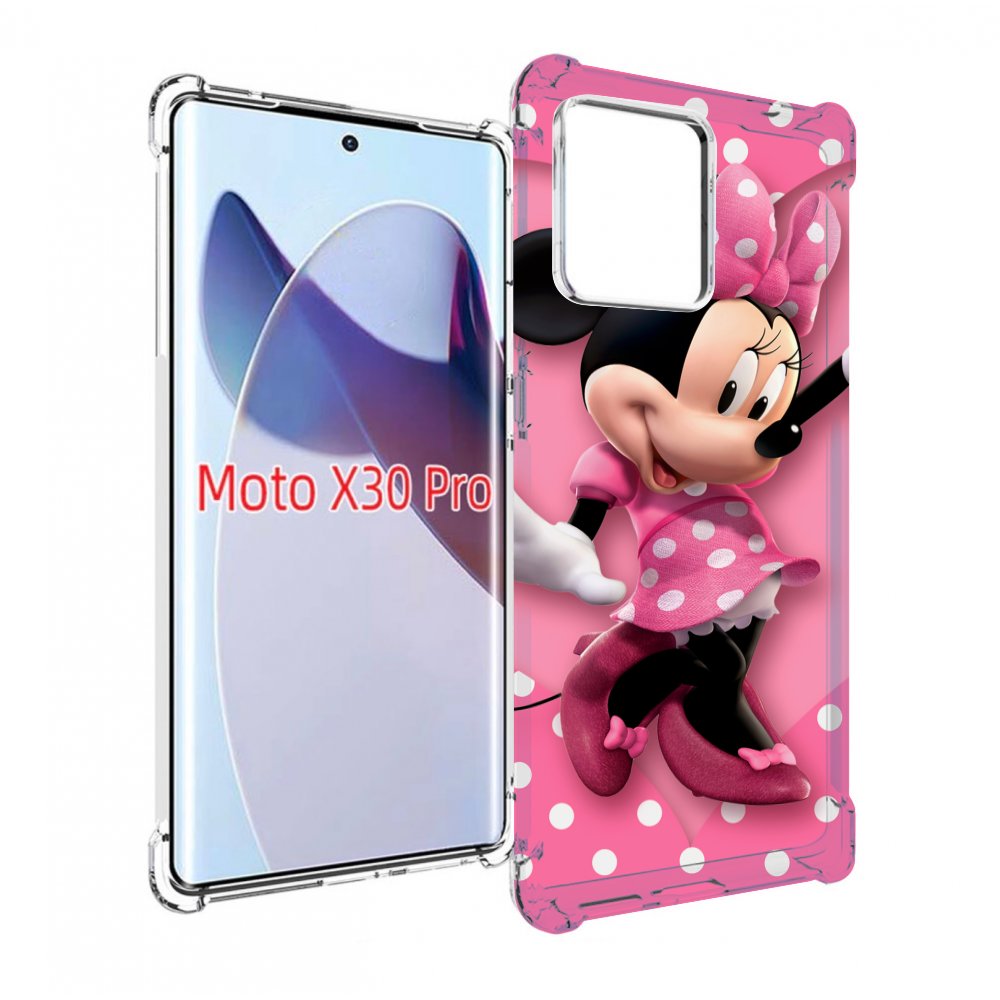 

Чехол MyPads Минни-Маус-в-сердце женский для Motorola Moto X30 Pro, Прозрачный, Tocco