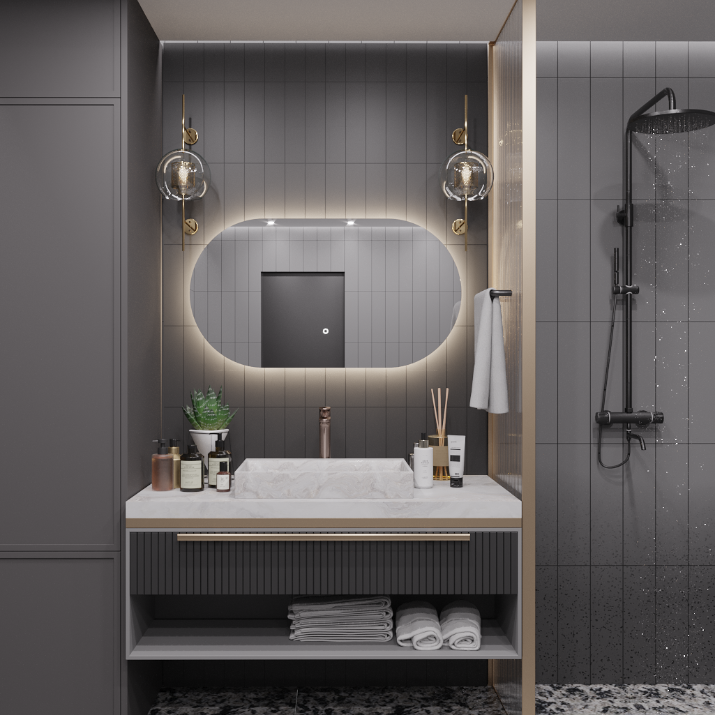 Зеркало для ванной Alias Олимпия 60*110  с нейтральной LED-подсветкой зеркало alias