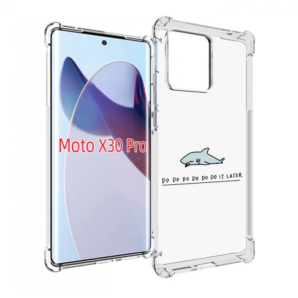 

Чехол MyPads Мини-акула для Motorola Moto X30 Pro, Прозрачный, Tocco