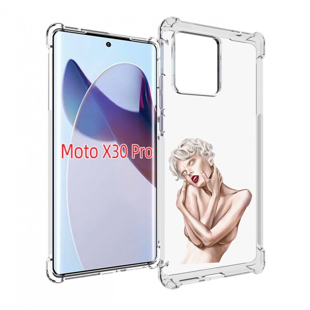 

Чехол MyPads Мигера женский для Motorola Moto X30 Pro, Прозрачный, Tocco