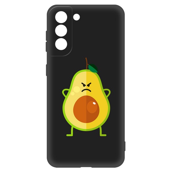 Чехол-накладка Софт Авокадо Сердитый для Samsung Galaxy S21 (G991)