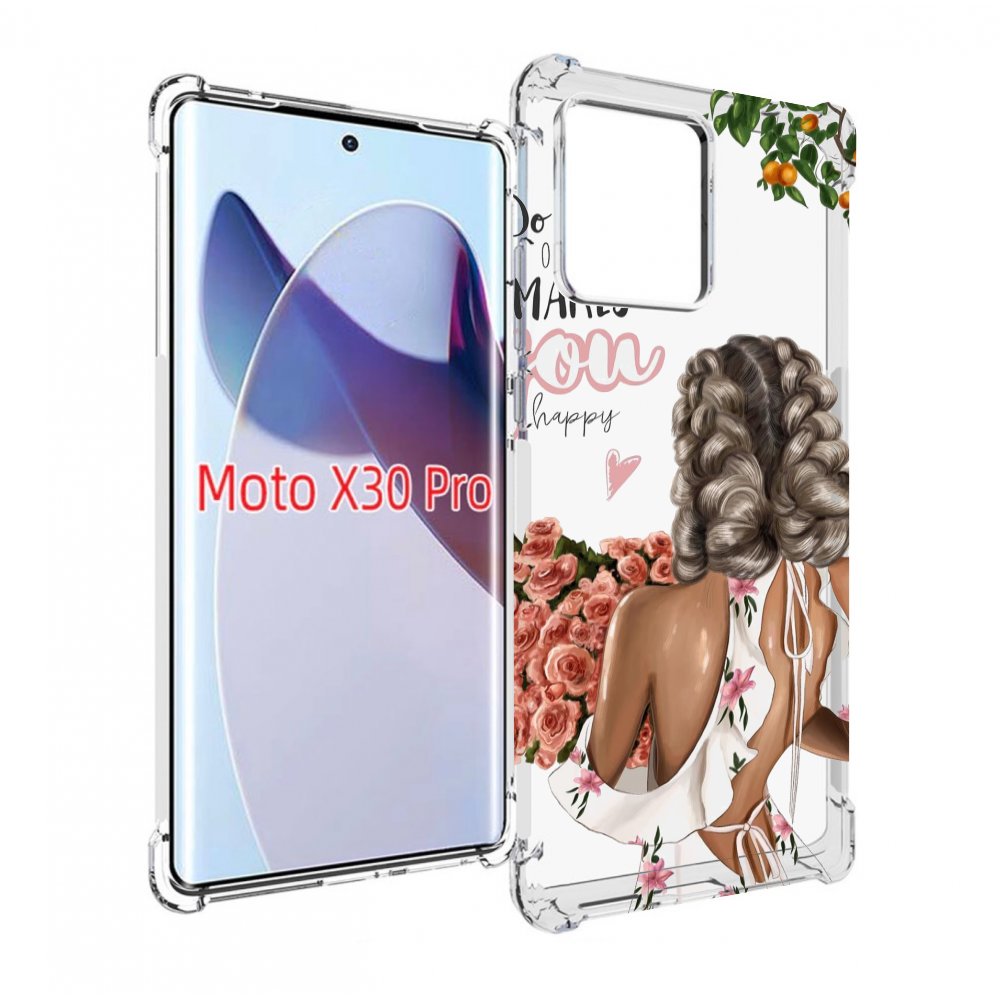 

Чехол MyPads Мелочи-делают-тебя-счастливой для Motorola Moto X30 Pro, Прозрачный, Tocco