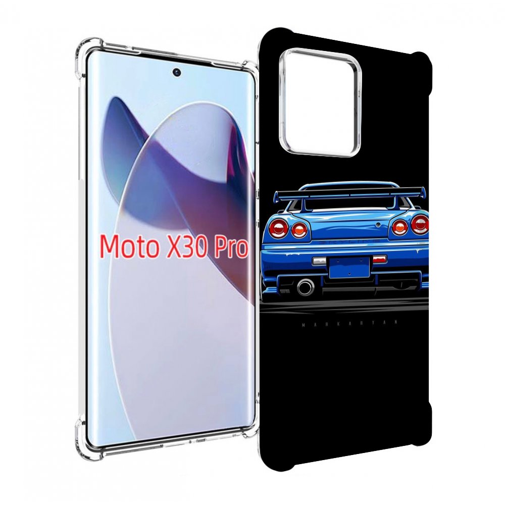 

Чехол MyPads Машина-синяя мужской для Motorola Moto X30 Pro, Прозрачный, Tocco