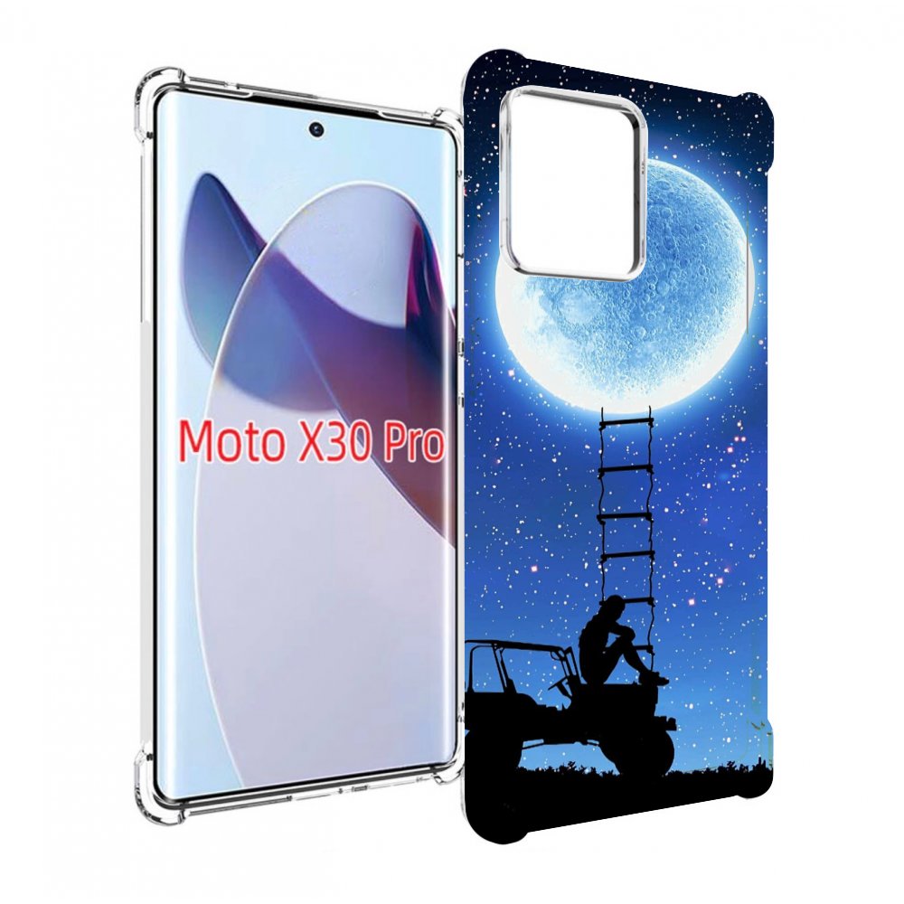 

Чехол MyPads Машина-на-лун для Motorola Moto X30 Pro, Прозрачный, Tocco
