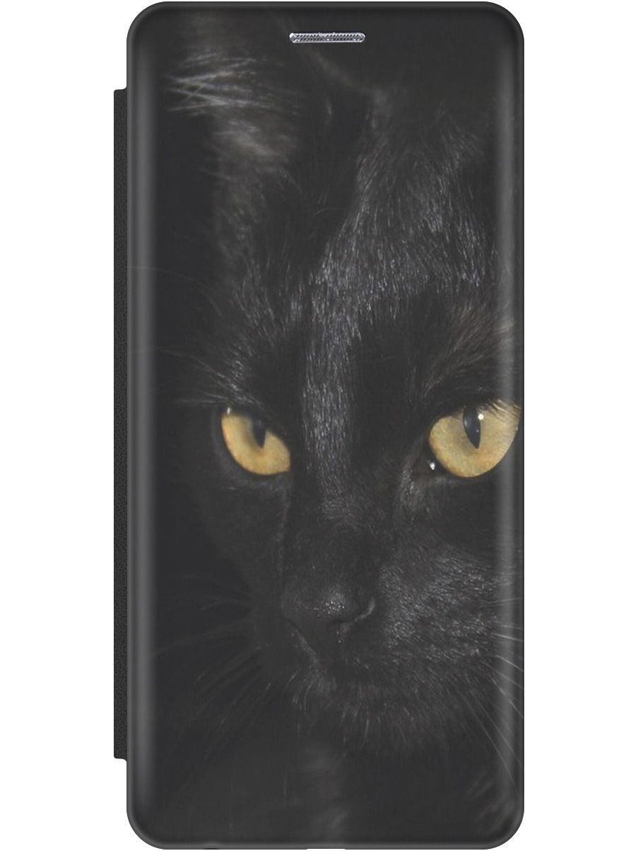 

Чехол на Honor 7C/7A Pro/Huawei Y6 Prime (2018) "Черная кошка" черный, Желтый;черный, 9010