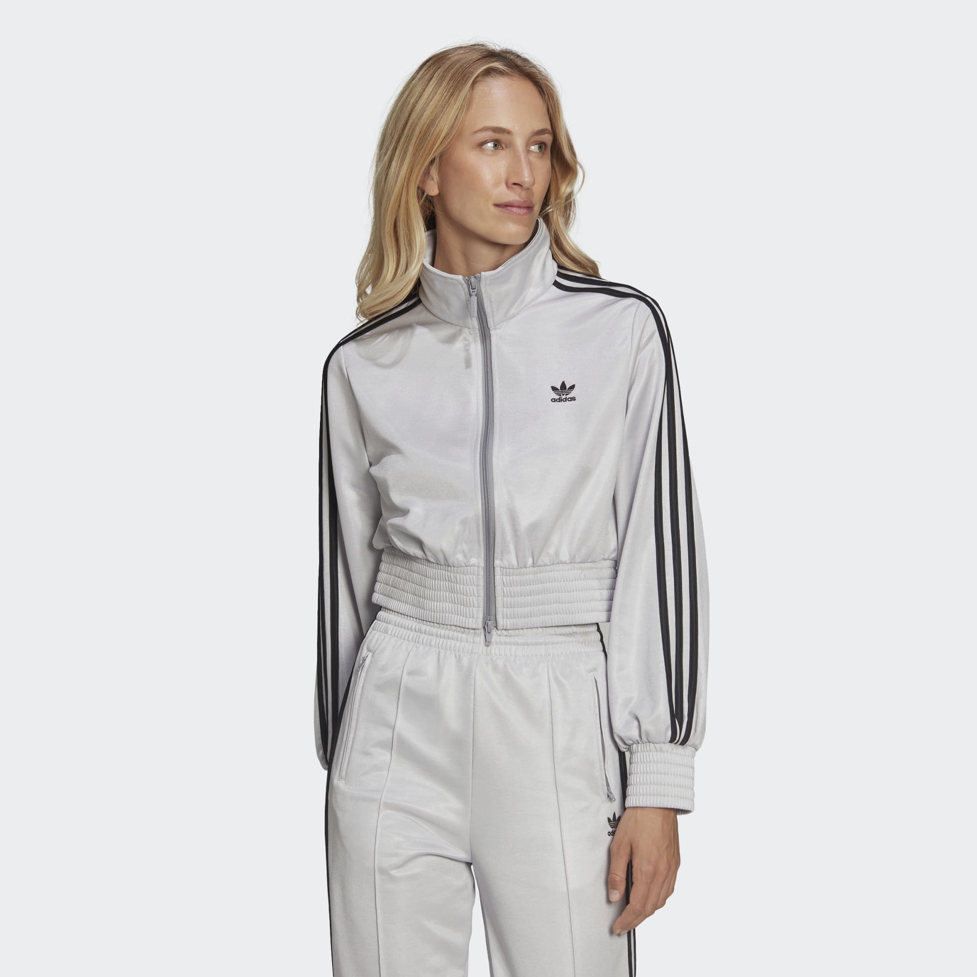 Олимпийка женская Adidas HF7532 серая 40 EU