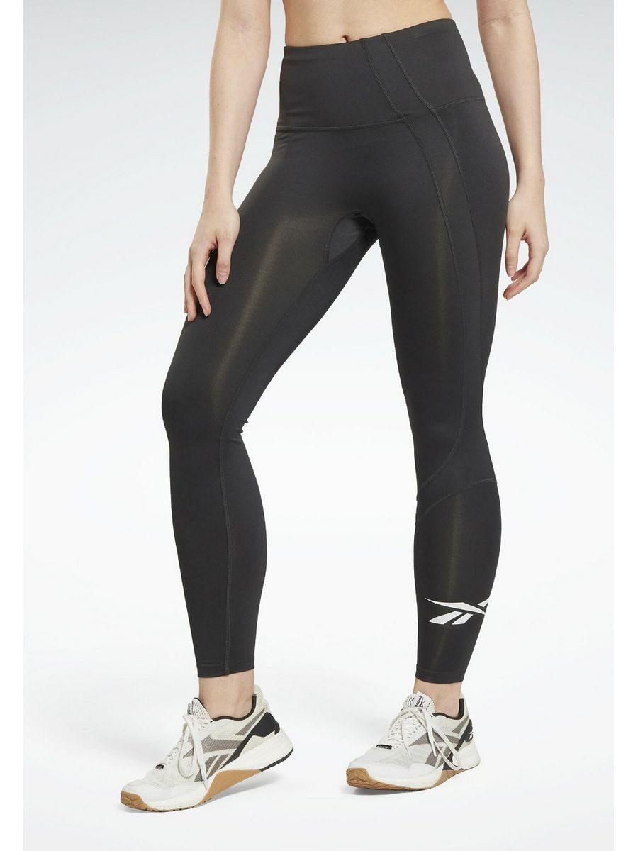 

Спортивные леггинсы женские Reebok RE541E18E черные M, Черный, RE541E18E