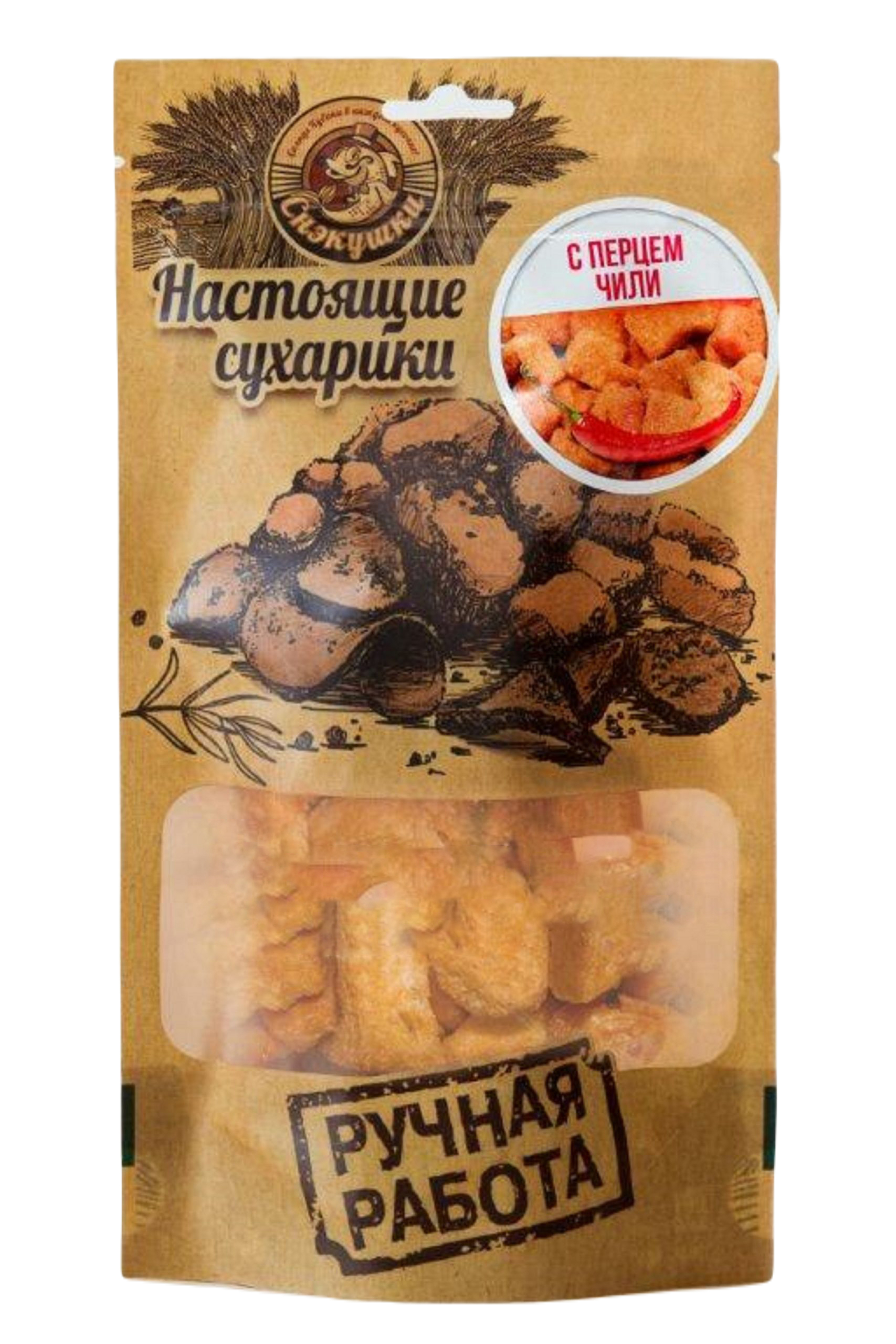 

Сухарики Снэкушки острые, с перцем чили, 60 г