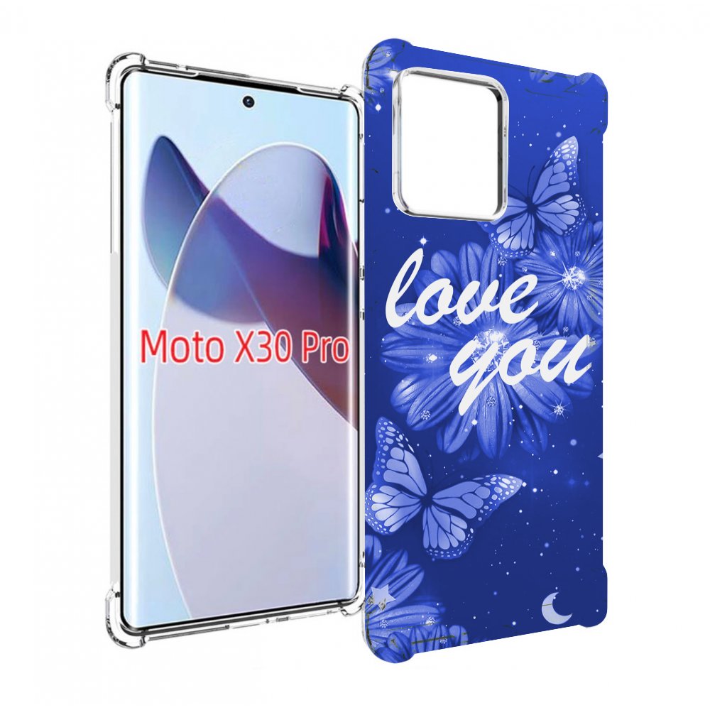 

Чехол MyPads Люблю-тебя-с-бабочками для Motorola Moto X30 Pro, Прозрачный, Tocco