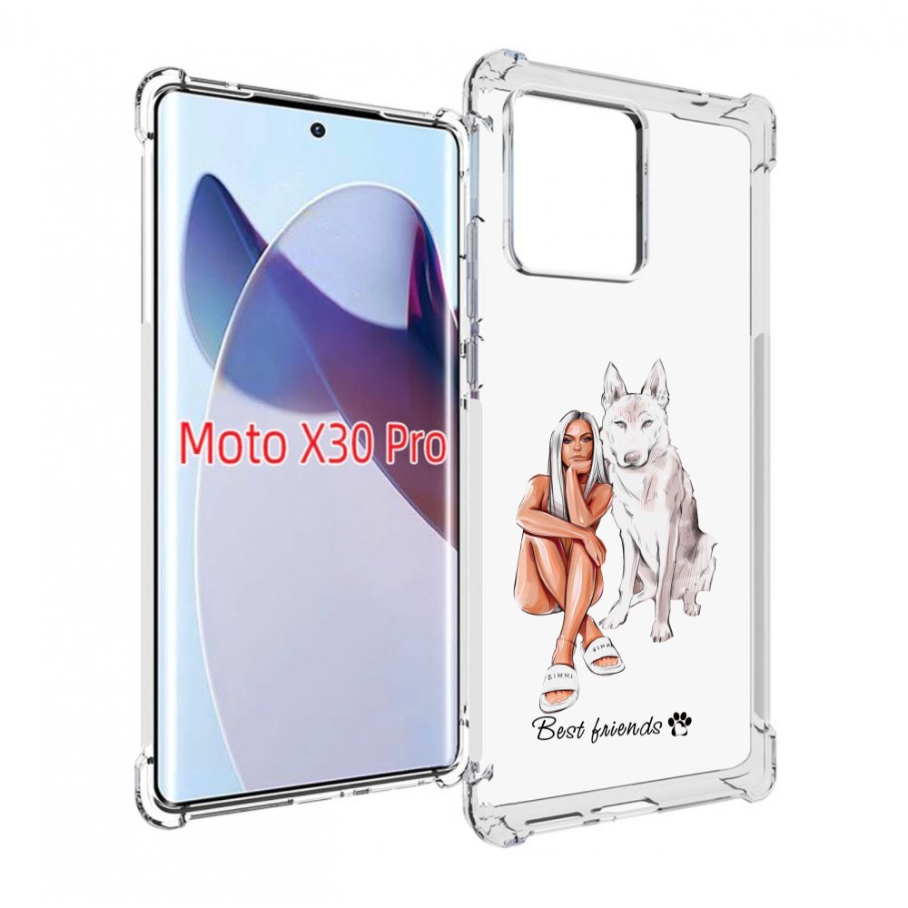 

Чехол MyPads Лучшие-друзья для Motorola Moto X30 Pro, Прозрачный, Tocco