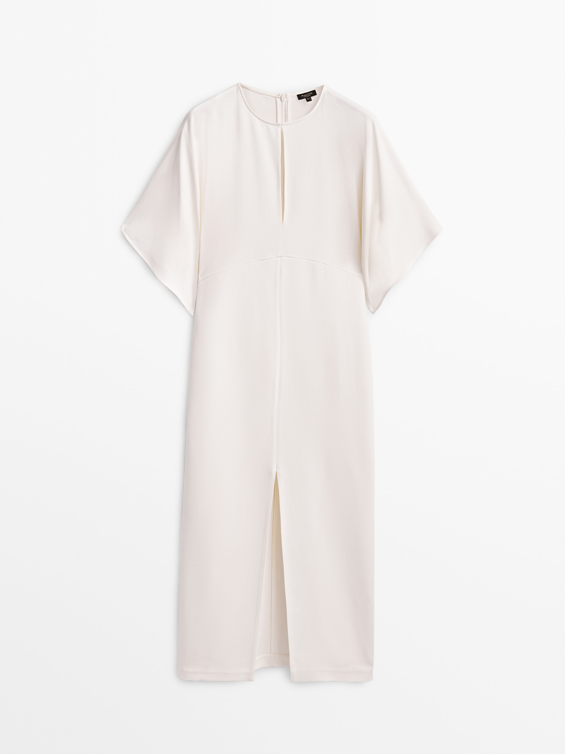 

Платье женское Massimo Dutti 06642705251 белое S, 06642705251