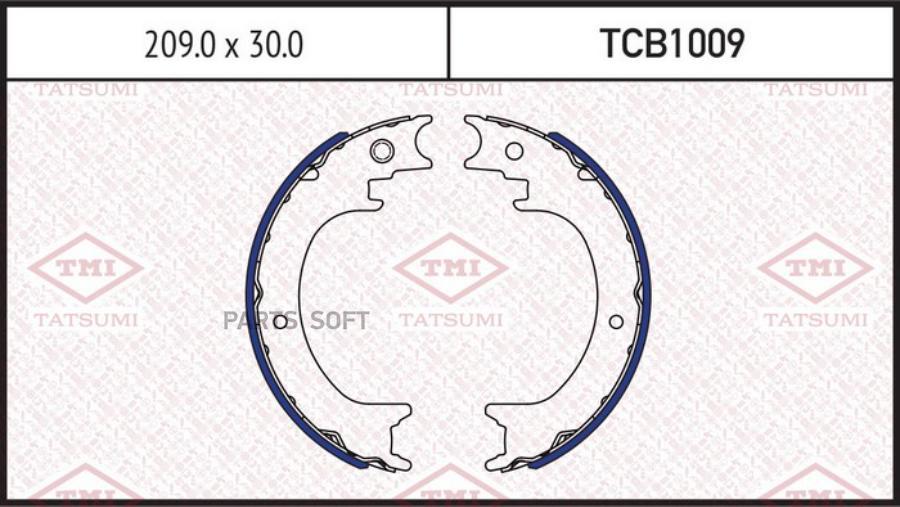 

Тормозные колодки Tatsumi барабанные tcb1009