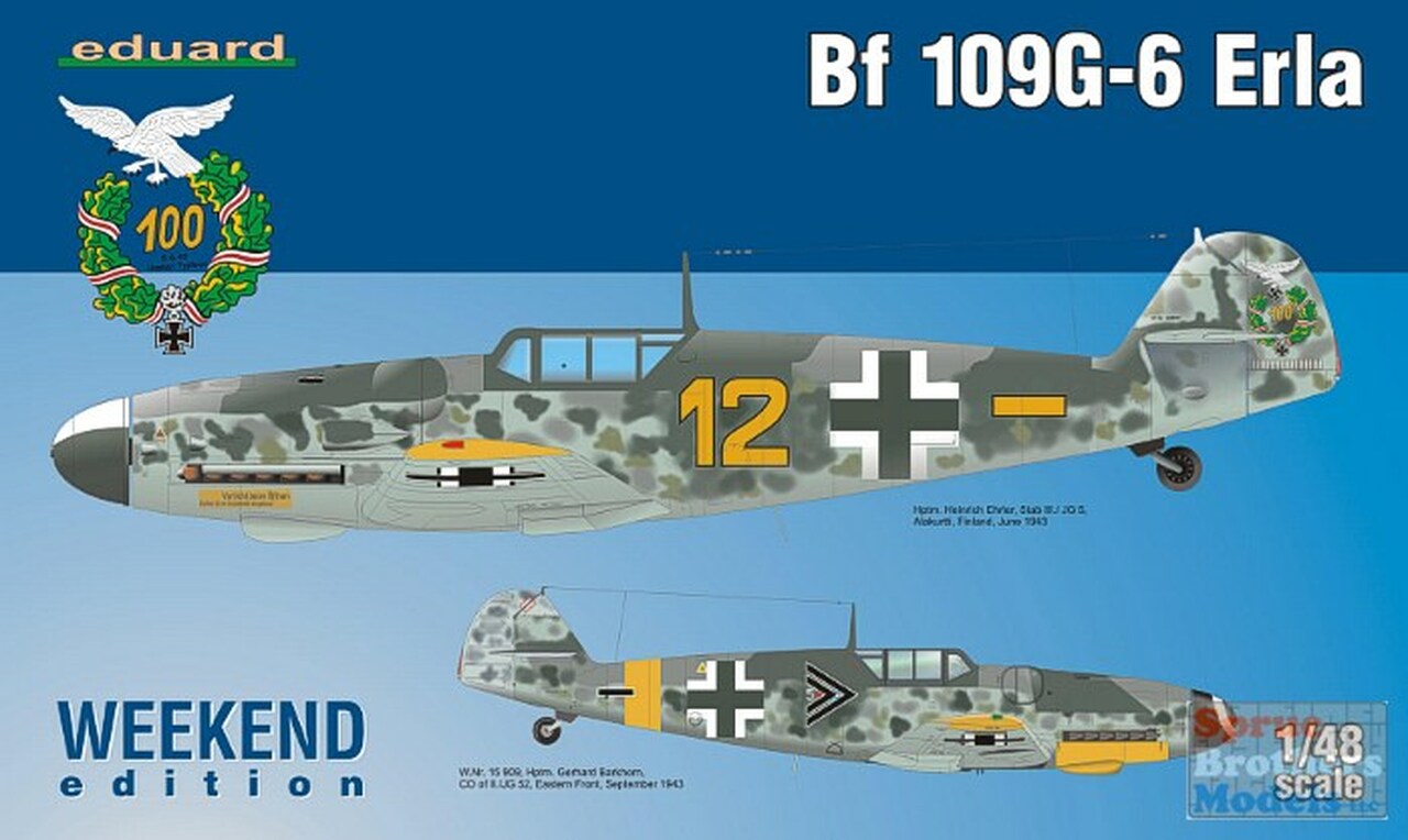 

Сборная модель Eduard 1/48 Bf 109G-6 Erla 84142