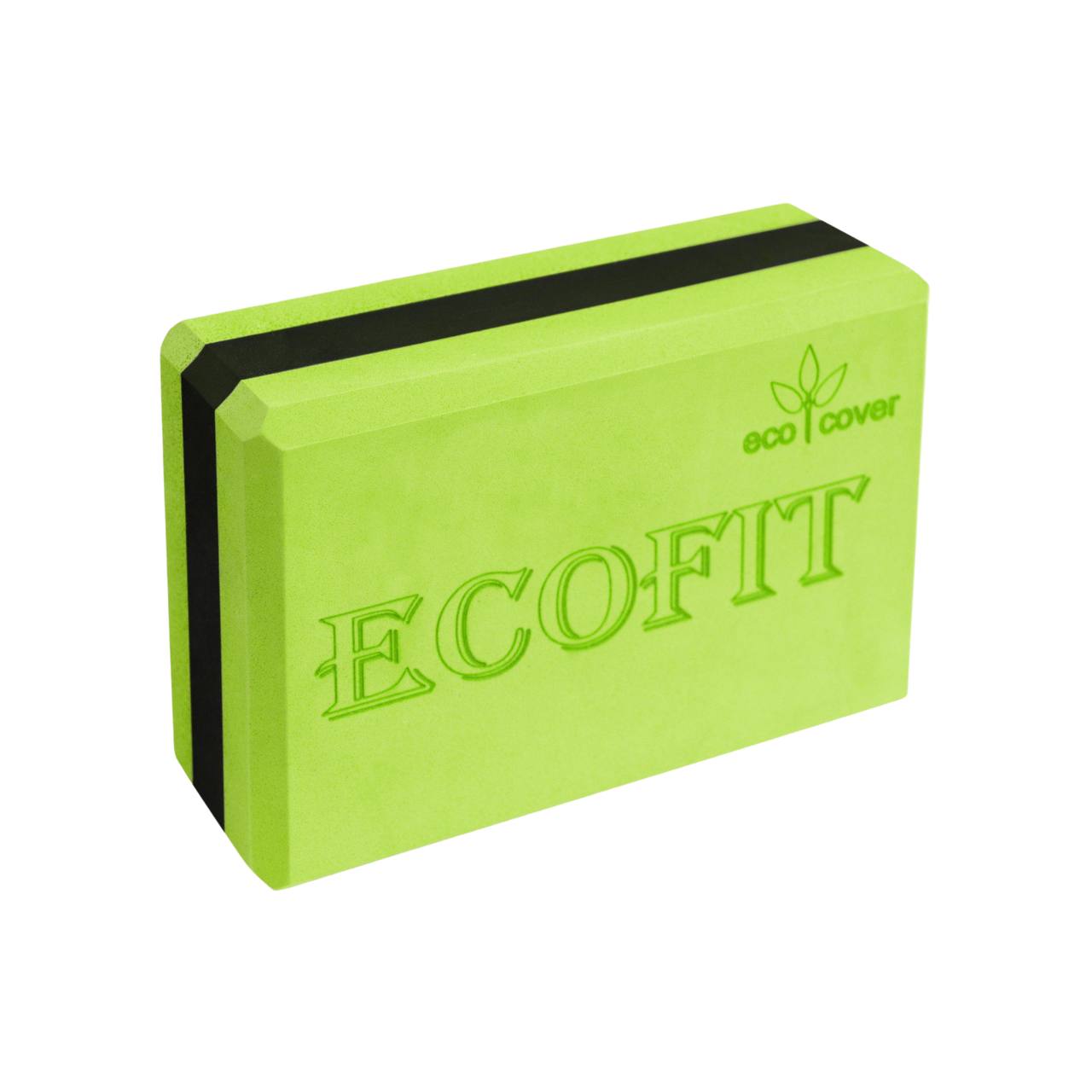 

Блок для йоги ECO COVER ECOFIT Pro черно-салатовый, ECOFIT Pro