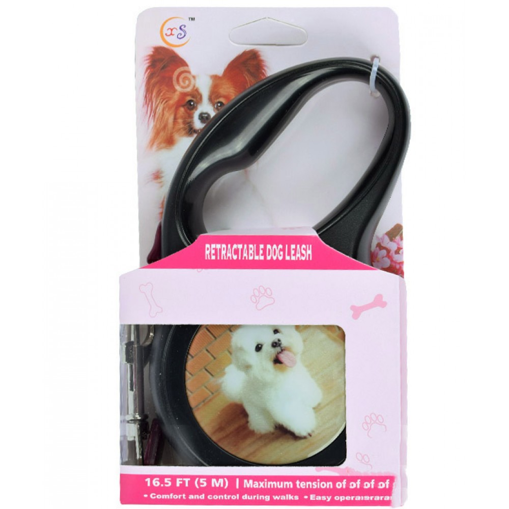 

Поводок-рулетка Adel-Dog, 5 м, черный