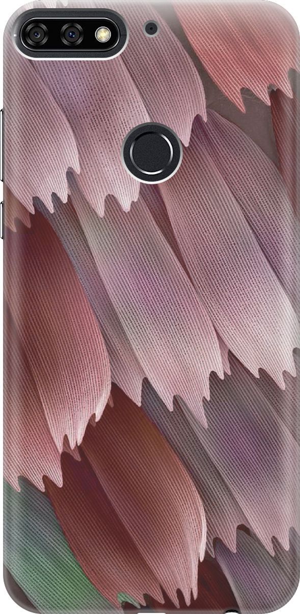 

Чехол на Honor 7C/7A Pro/Huawei Y6 Prime (2018) "Розовые лепестки", Красный;розовый, 6003
