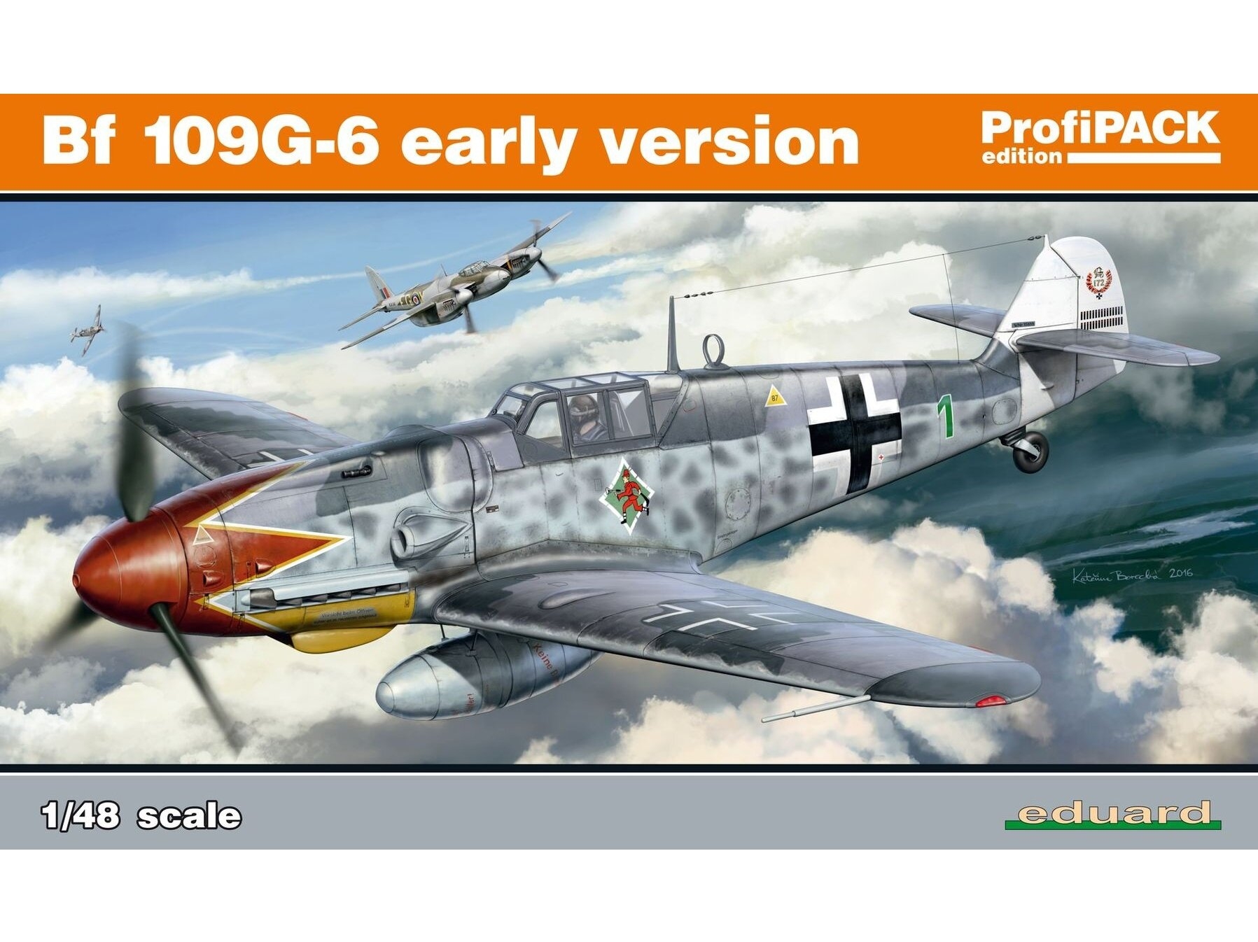 

Сборная модель Eduard 1/48 Самолёт Bf 109G-6 ранний вариант 82113