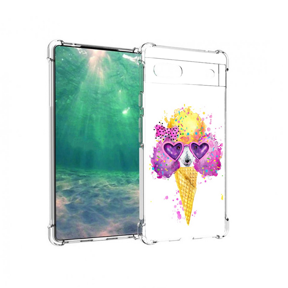 

Чехол MyPads Tocco для Google Pixel 6A Рожок, Прозрачный, Tocco