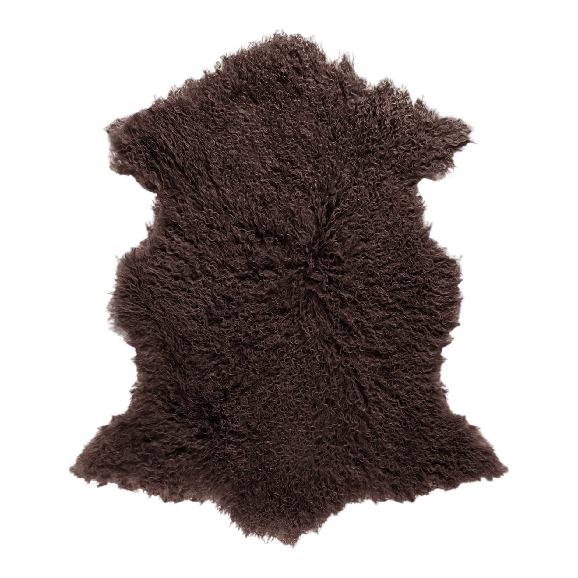 Коврик Henan Prosper Chocolate 90 см овчина темно-коричневый