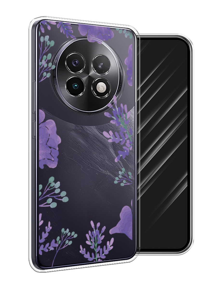 

Чехол Awog на Realme 13+ "Сиреневая цветочная рамка", Прозрачный;фиолетовый, 2518750-1