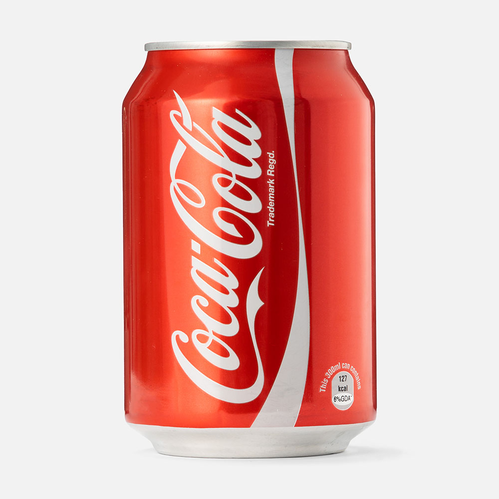 Напиток Coca-Cola сильногазированный, в железной банке, 300 мл