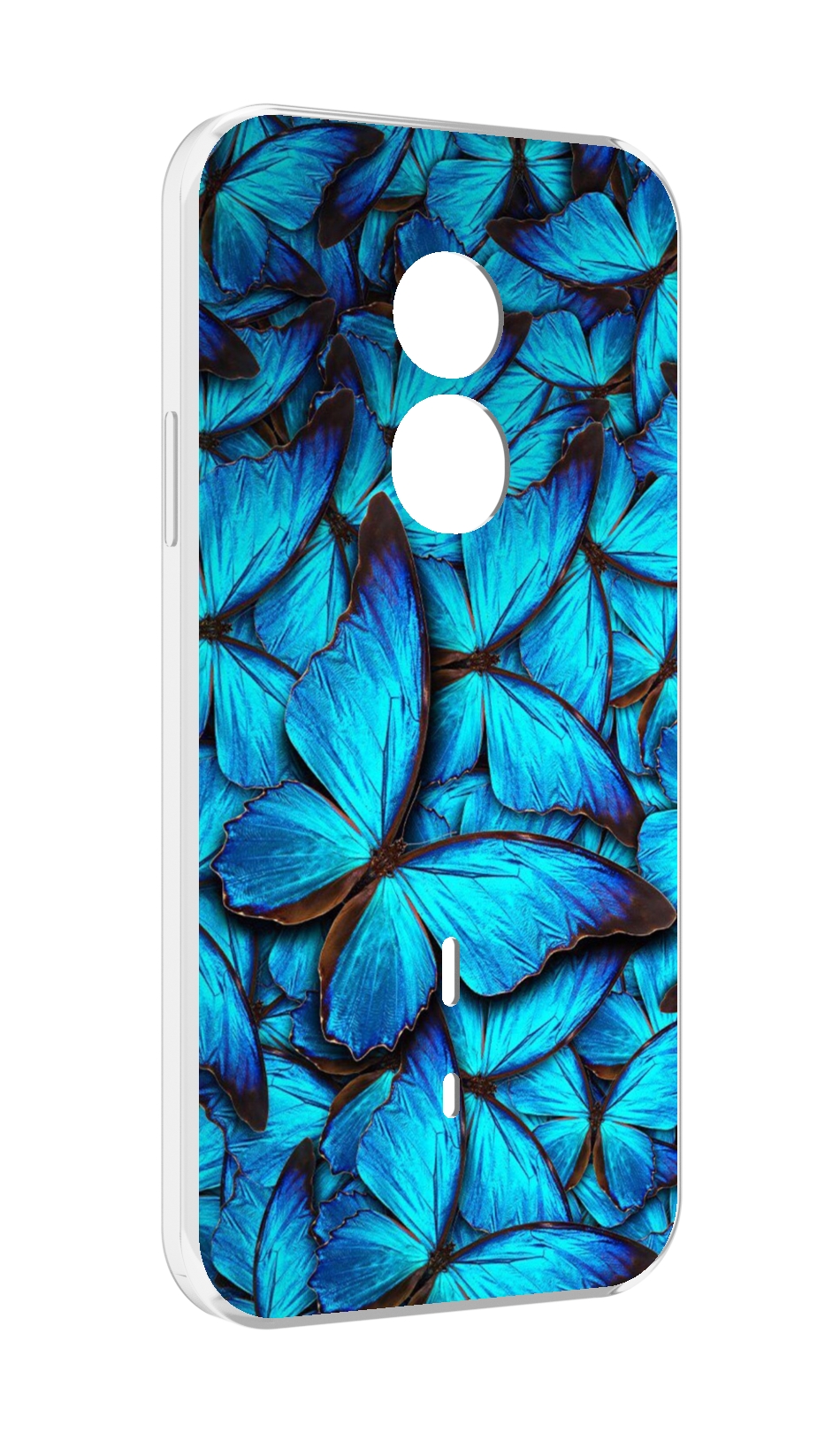 

Чехол MyPads бирюзовые бабочки для Doogee S51, Прозрачный, Tocco