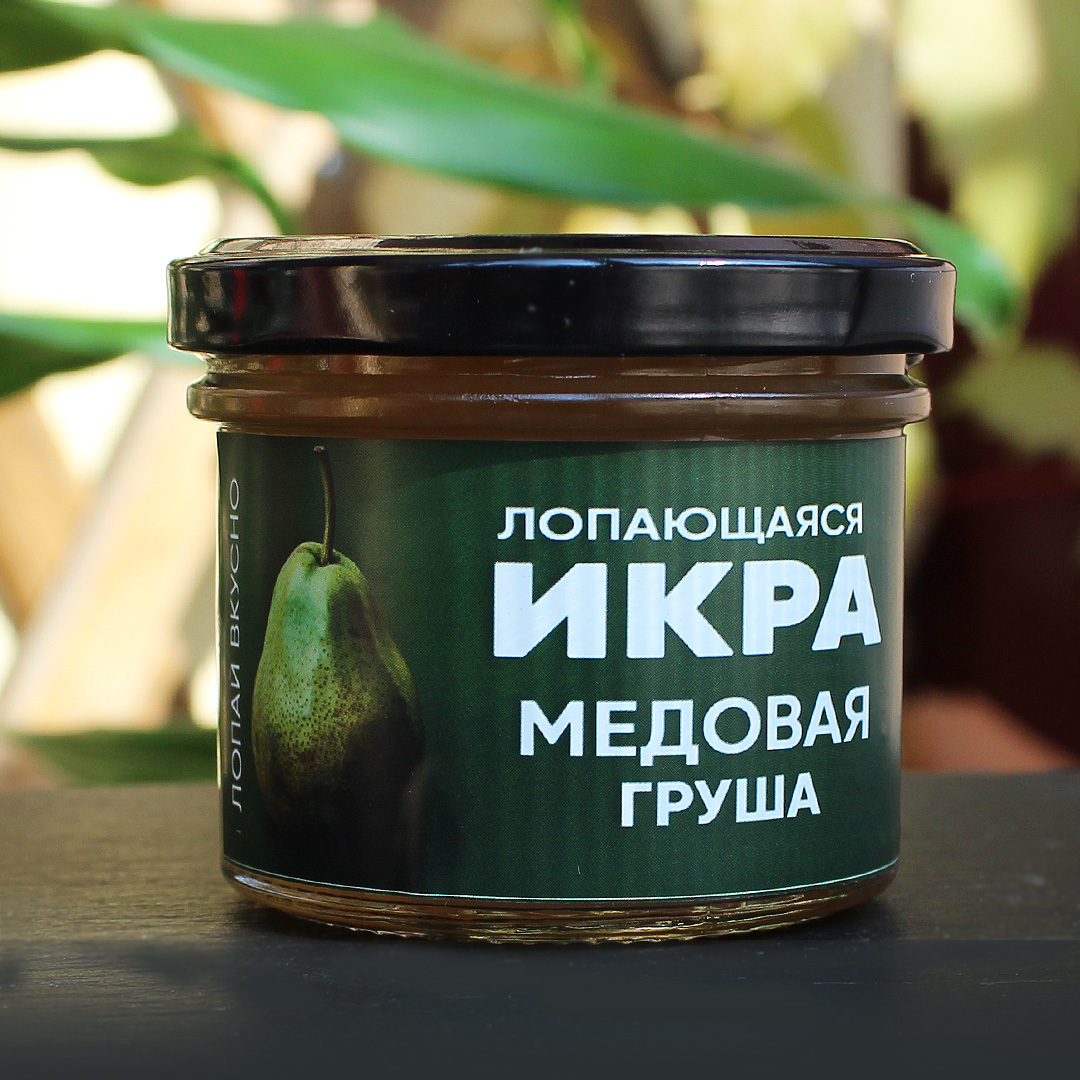 Фруктовая икра Лопающаяся икра Медовая груша, 2 шт по 125 мл