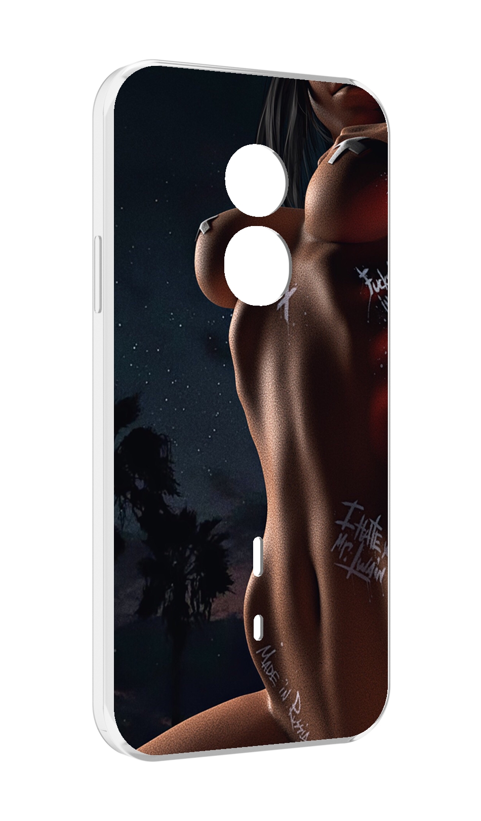 

Чехол MyPads белые-татуировки-на-теле для Doogee S51, Прозрачный, Tocco