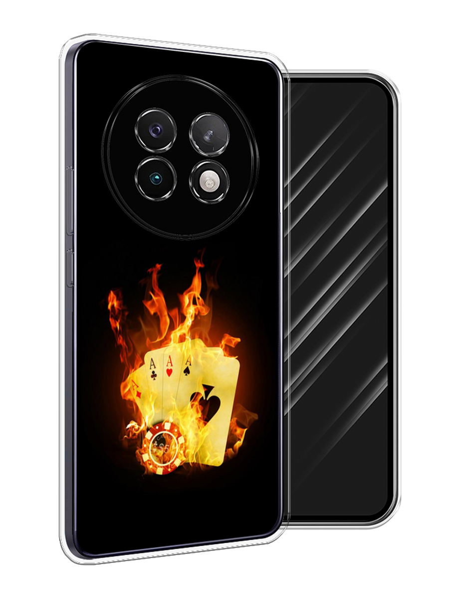 

Чехол Awog на Realme 13+ "Горящие карты", Черный;оранжевый, 2518750-1