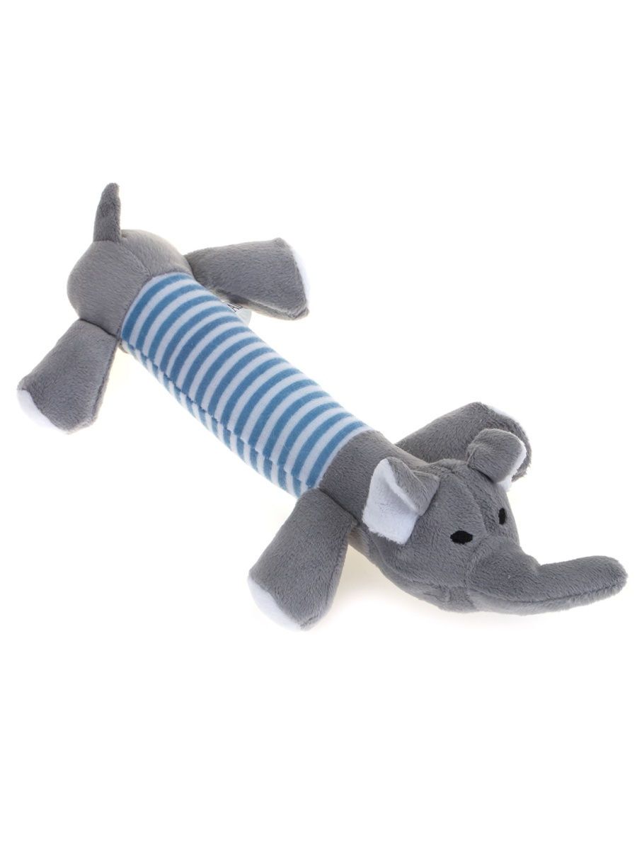фото Мягкая игрушка для собак lilli pet elli the elephant, серый, 25 см