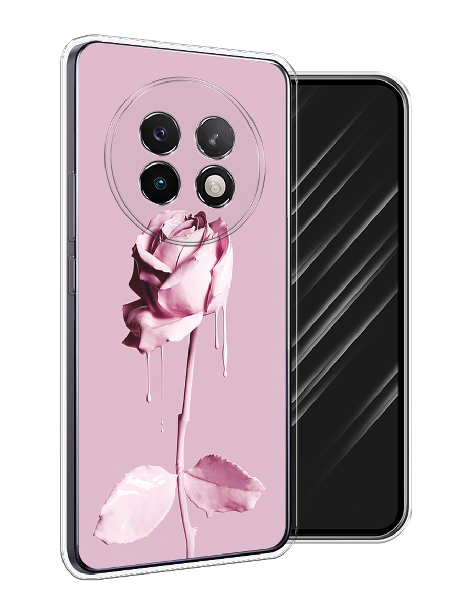 

Чехол Awog на Realme 13+ "Роза в краске", Белый;розовый, 2518750-1